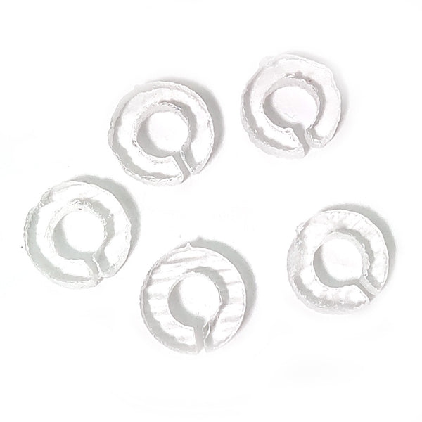 Precut Fusible Glass Bails for Hanging Art - COE 90 Bullseye Clear Glass - Pack of 5