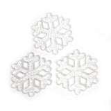 Clear Snowflakes Precut Fusible COE 90 Glass, 3-Inch Tall Set of 3 - COE 90 Bullseye Glass