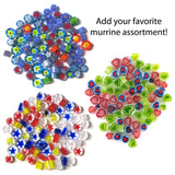 Rainbow Fusible Glass COE 96 Microwave Kiln Combo Pack - Dots, Stringfetti, and Frit Blend + Murrine
