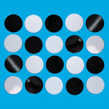 White/Black Fusible Precut Circles COE 96 Glass Blanks - 5 Sizes Available
