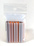 Dusty Lilac and Tangerine Flowers Murrine Sticks COE 90 Fusible Glass MSFL-032717