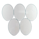 Clear Fusible Glass Ovals Blanks - COE 96 Glass - 4 Sizes Available, 1 Easy Price!