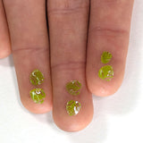 Pea Pod Green and Clear Leaves Murrine Sticks COE 90 Fusible Glass MSLE-022620