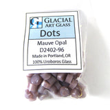 Mauve opal Dots D2402-96 COE 96 Glacial Art Glass