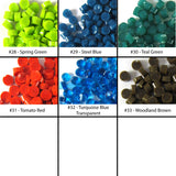 6mm Glass Dots - COE 90 Bullseye Glass - 33 Colors!
