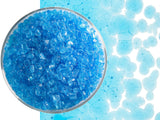 Light Turquoise Blue Transparent Glass Frit Coarse Bullseye COE 90 Thumbnail