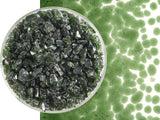Olive Green Transparent Glass Frit Coarse Bullseye COE 90 Thumbnail