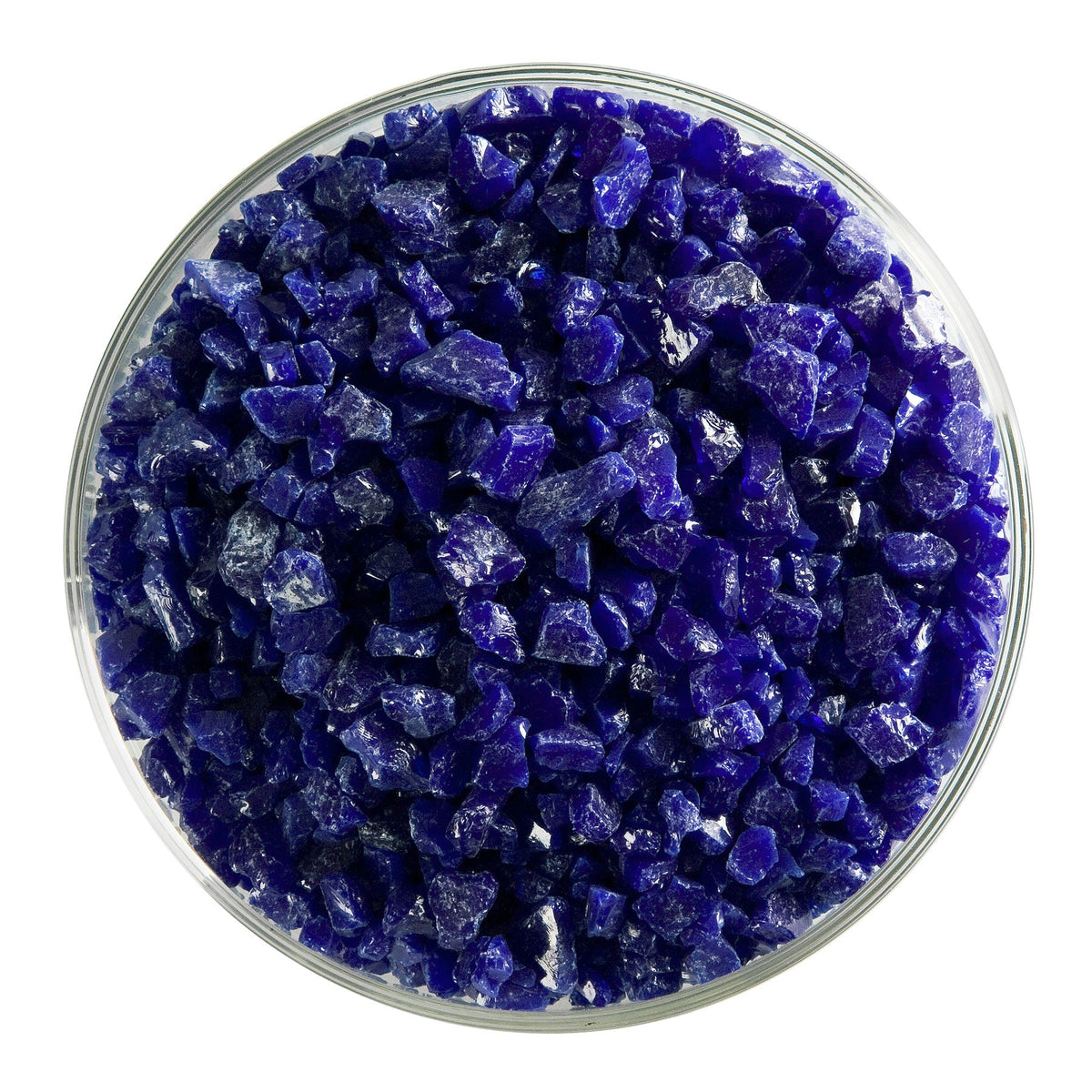 Deep Cobalt Blue Opal Glass Frit Coarse Bullseye COE 90 Fusible
