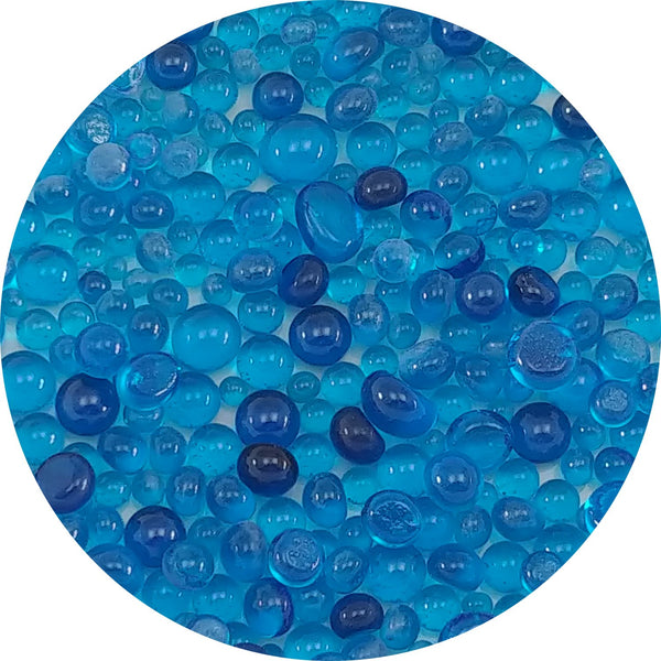Blue Topaz Trans Frit Balls COE 96 - FB5332-96
