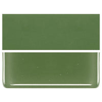 Olive Green COE 90 Bullseye 3mm Sheet Glass 3 Inch Square 015-212-3INSQ