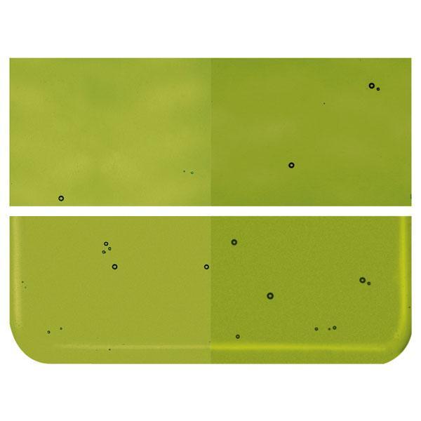 Pine Green Transparent COE 90 Bullseye 3mm Sheet Glass 3 Inch Square 084-1241-3INSQ