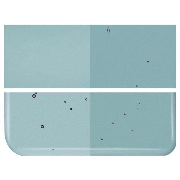 Sea Blue Transparent COE 90 Bullseye 3mm Sheet Glass 3 Inch Square 051-1444-3INSQ