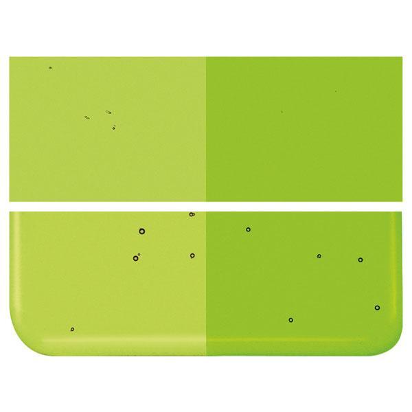 Spring Green Transparent COE 90 Bullseye 3mm Sheet Glass 3 Inch Square 083-1426-3INSQ