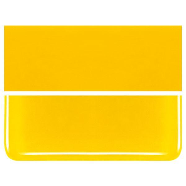 Sunflower Yellow COE 90 Bullseye 3mm Sheet Glass 3 Inch Square 040-220-3INSQ