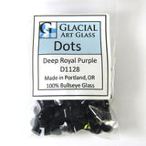 Deep Royal Purple Dots D1128 COE 90 Glacial Art Glass