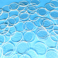 a group of circles that are on a table