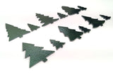 Precut Fusible Glass Christmas Trees - COE 96 Oceanside - 6 Designs Available