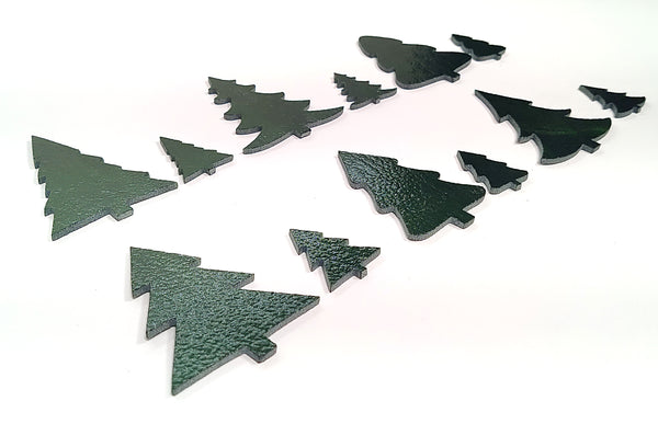 Precut Fusible Glass Christmas Trees - COE 96 Oceanside - 6 Designs Available