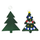 Precut Fusible Glass Christmas Trees, Set of 6 Designs - 2 Sizes Available - COE 90 Bullseye Aventurine Green