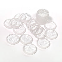Precut Clear Fusible Glass Circles, 5 Sizes Available - COE 90 Bullseye Glass