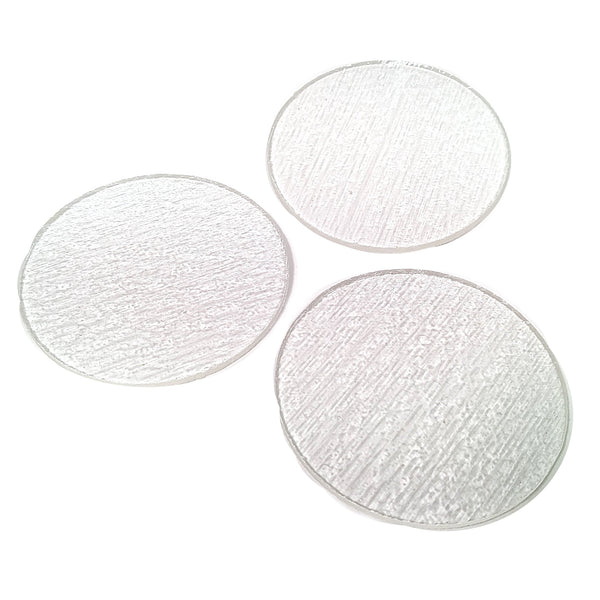 Clear Fusible Precut Circles COE 90 Glass Blanks - 5 Sizes Available - COE 90 Bullseye