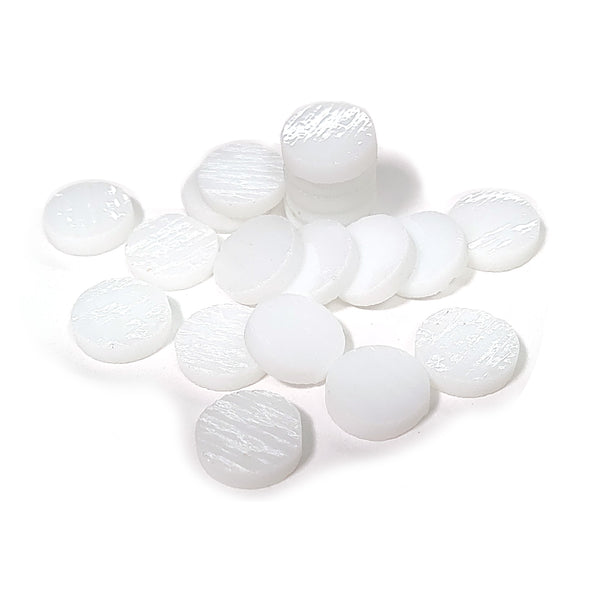 Precut White Fusible Glass Circles, 5 Sizes Available COE 90 Bullsey