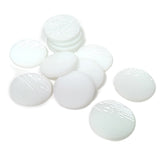 Precut White Fusible Glass Circles, 5 Sizes Available - COE 90 Bullseye Glass