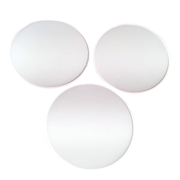 Precut White Fusible Glass Circles, 5 Sizes Available COE 90 Bullsey