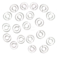 Fusible Glass Bails for Hanging Art - COE 90 Bullseye Clear Glass - Pack of 5, 20, or 100