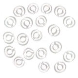 Fusible Glass Bails for Hanging Art - COE 90 Bullseye Clear Glass - Pack of 5, 20, or 100