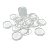 Precut Clear Fusible COE 96 Glass Circles, 5 Sizes Available