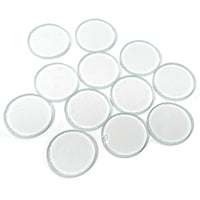 Precut Clear Fusible COE 96 Glass Circles, 5 Sizes Available