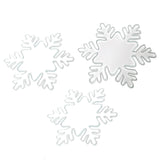 Precut Clear Fusible COE 96 Glass Snowflakes, Set of 3 - 3 Different Designs, 2 Sizes Available