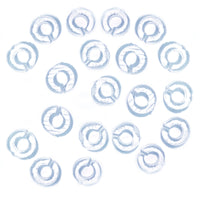 Fusible Glass Bails for Hanging Art - COE 96 Clear Glass - Pack of 5, 20, or 100