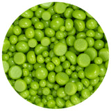Amazon Green Opal Frit Balls - 3 Size Options - COE 96 Fusible Glass