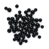 Black Opal Frit Balls - 3 Size Options - COE 90 Fusible Glass