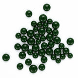 Dark Green Opal Frit Balls - 3 Size Options - COE 96 Fusible Glass