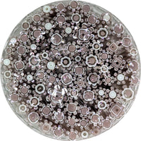 Dusty Lilac Flowers Murrine Sticks COE 90 Fusible Glass MSFL-021313