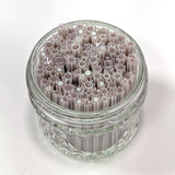 Dusty Lilac Flowers Murrine Sticks COE 90 Fusible Glass MSFL-021313