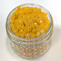 French Vanilla and Marigold Flowers Murrine Sticks COE 90 Fusible Glass MSFL-010605