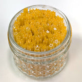 French Vanilla and Marigold Flowers Murrine Sticks COE 90 Fusible Glass MSFL-010605