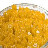 French Vanilla and Marigold Flowers Murrine Sticks COE 90 Fusible Glass MSFL-010605