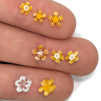 French Vanilla and Marigold Flowers Murrine Sticks COE 90 Fusible Glass MSFL-010605