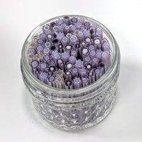 Gold Purple and Neo Lavendar Flowers Murrine Sticks COE 90 Fusible Glass MSFL-021212