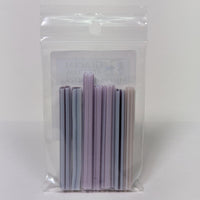 Gold Purple and Neo Lavendar Flowers Murrine Sticks COE 90 Fusible Glass MSFL-021212