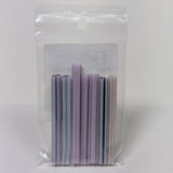 Gold Purple and Neo Lavendar Flowers Murrine Sticks COE 90 Fusible Glass MSFL-021212