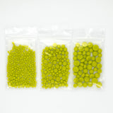 Lemongrass Green Opal Frit Balls - 3 Size Options - COE 96 Fusible Glass