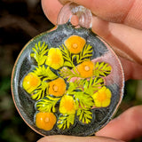 Lemongrass Green and Clear Leaves Murrine Sticks COE 96 Fusible Glass MSLE-012522-96