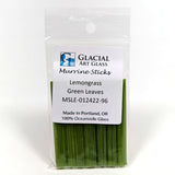 Lemongrass Leaves Murrine Sticks COE 96 Fusible Glass MSLE-012422-96