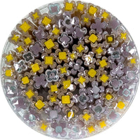 Lilac and Marigold Flower Murrine Sticks COE 96 Fusible Glass MSFL-032717-96